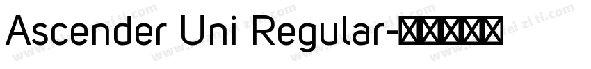 Ascender Uni Regular字体转换